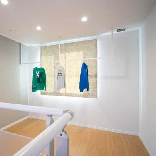 家事動線　天気を気にせず